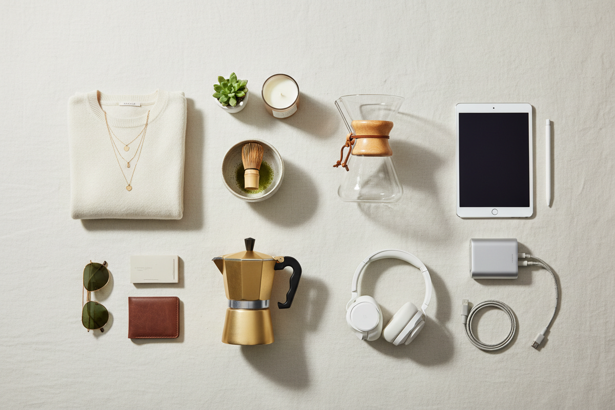 Flat Lay of Products
